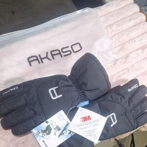 Men's Black Thinsulate Winter Gloves